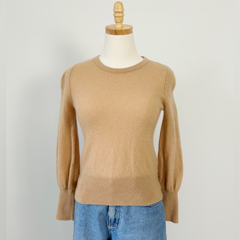 The Limited Camel Crew Neck Cashmere Sweater